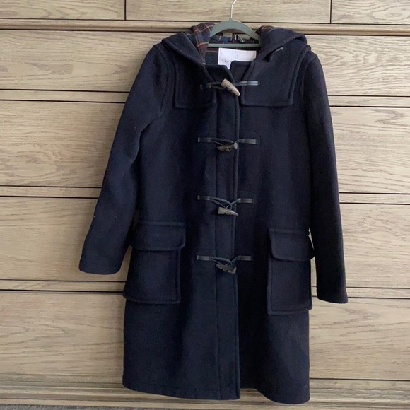 Made in England wool duffle coat with horn toggles - Picture 2 of 16